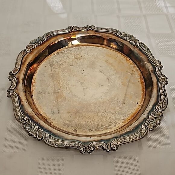 E.P Steel Vintage Silver Platter 13"-13" - Picture 11 of 16